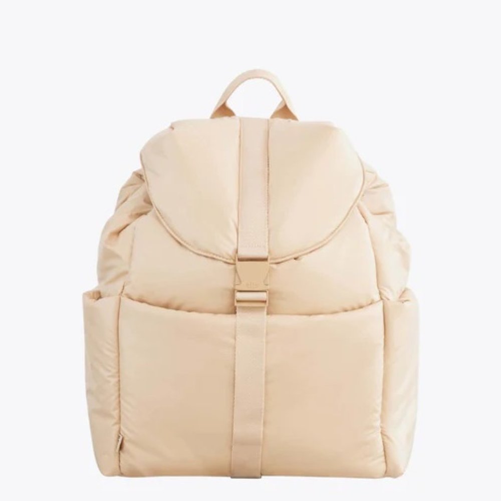 NWT BEIS Puff Cargo Backpack in Beige